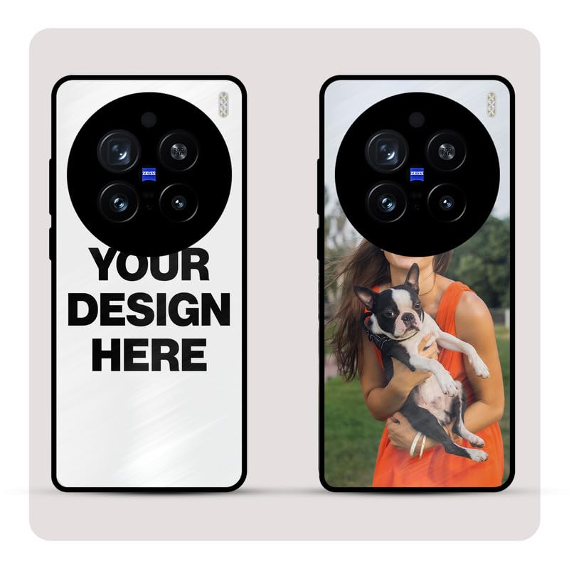 Image of Custom Chics Personalized Back Cover for Vivo X200 Pro | Custom Case with Name, Photo or Logo | PrintShield Hybrid with Soft TPU Grip & Scratch Protection