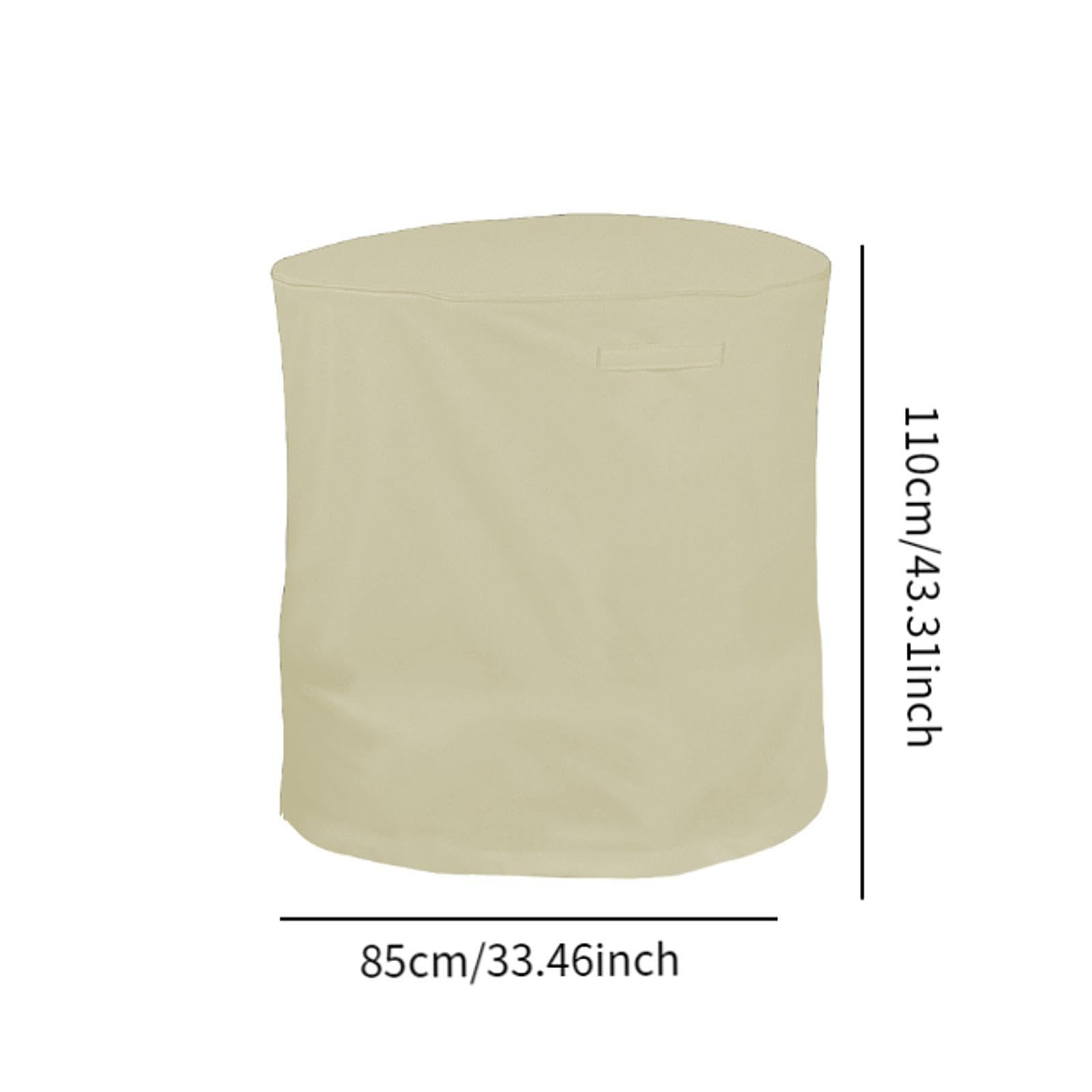 Funda para Trituradora de Ramas, Funda para Trituradora de Hojas, Funda para Trituradora de Hojas Fabricada Oxford Impermeable Y a Prueba de P, Beige