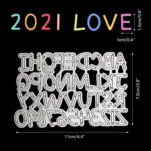 Alphabet Letters And 0-9 Numbers Metal Cutting Dies, Stencils Die Cuts For Card Making Scrapbooking Embossing Diy Paper Craft #TOP6