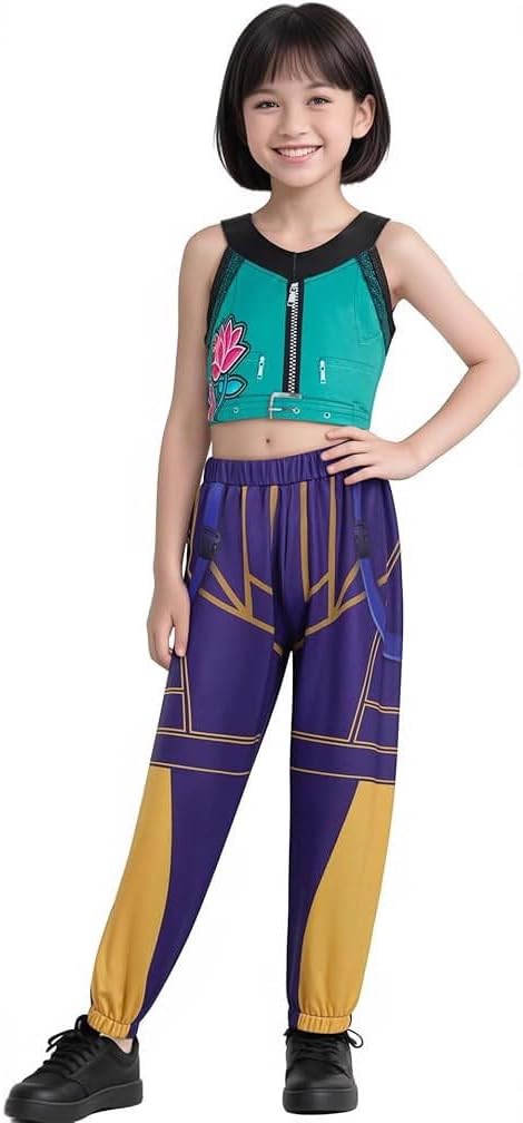 Mira Costume for Girls Pop Singers Fancy Dress Halloween Outfits Include T-Shirt Pants