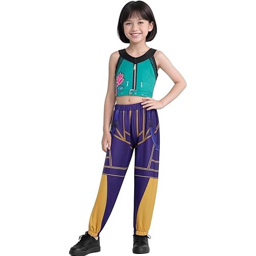 Mira Costume for Girls Pop Singers Fancy Dress Halloween Outfits Include T-Shirt Pants
