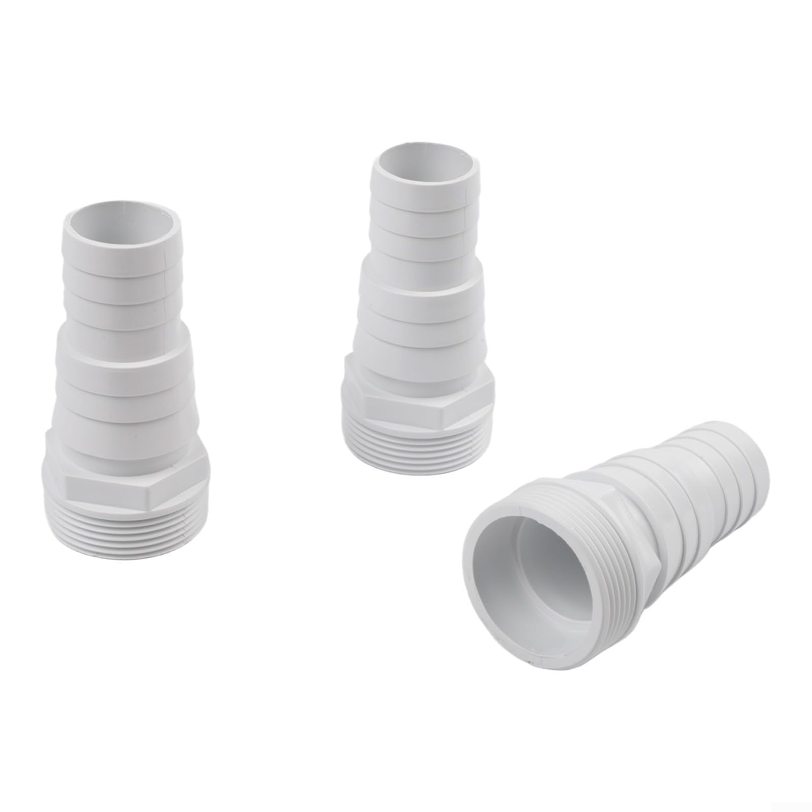 Valvola deviatrice per piscina, a 3 vie, 3,8 cm, in PVC, per controllo del flusso d'acqua di piscine e spa, include connettori e morsetti