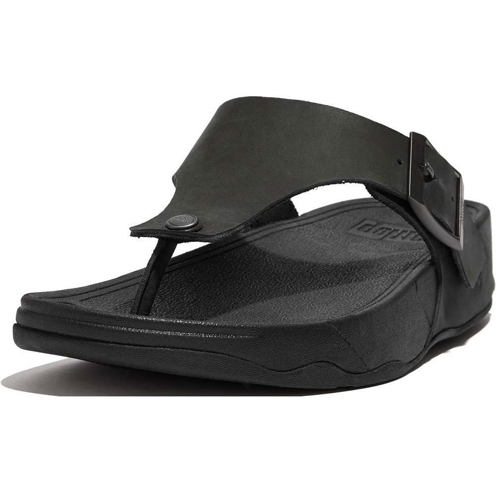 Fitflop Homme Trakk II Mens Buckle Leather Toe-Post Sandals Tongues