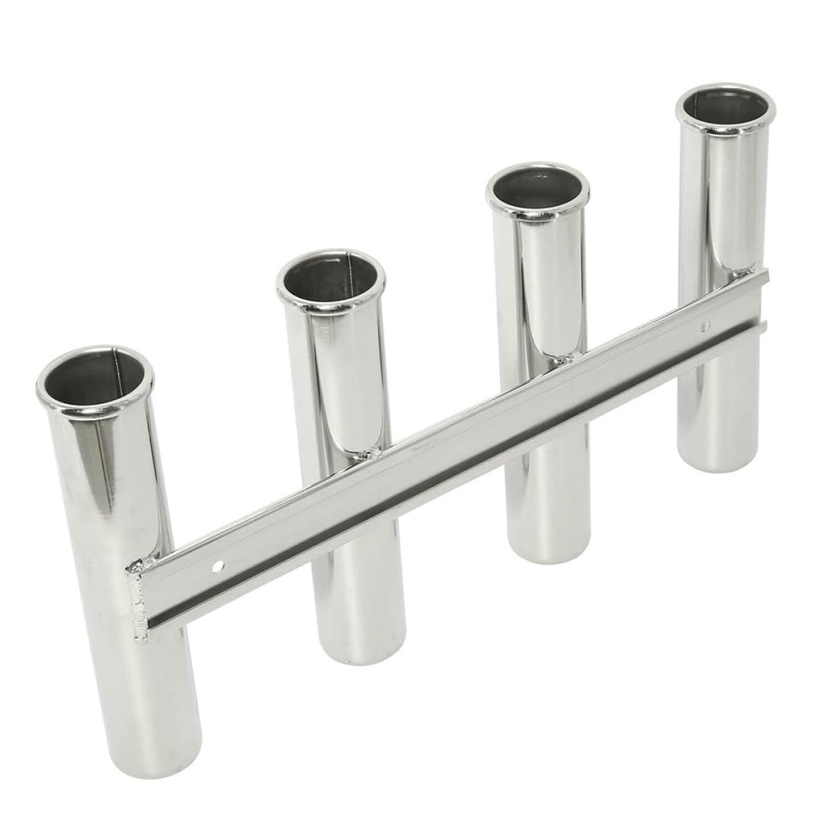 Alasum Soporte para Caña de Pescar Marina de 4 Tubos en Acero Inoxidable Resistente Corrosión para Barcos y Pesca Mar