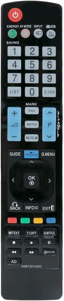 VINABTY AKB72914293 Replacement Remote Control fit for LG LCD LED Smart TV 42PT351 42LW451C 42LW450U 42PT353 50PT351 50PT353 50PV250 50PV350 60PV250