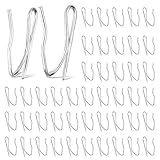 Metal Curtain Hooks, 200PCS Drapery Hook Pins Stainless Steel Pin-on Hooks for Window Curtain,...
