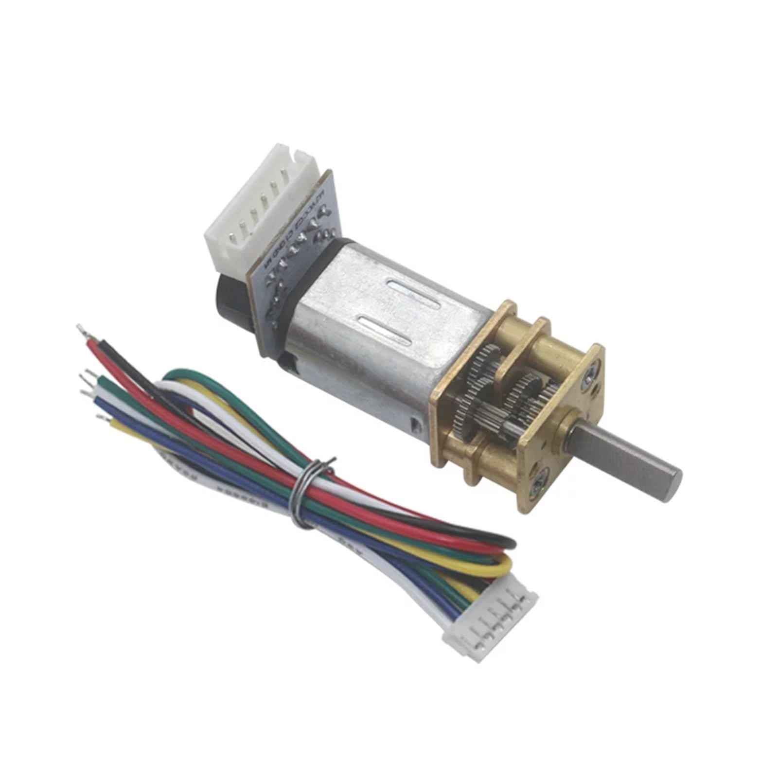 N20 Mini-Metallgetriebemotor, DC 3 V, 6 V, 12 V, Encoder, 19–3000 U/min, langsame Drehzahlreduzierung, Getriebemotoren, 1 Stück(6V 300RPM)