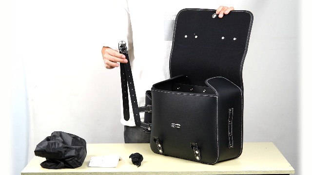 Amazon | HI-LINE バイク サイドバッグ サドルバッグ 15L 大容量