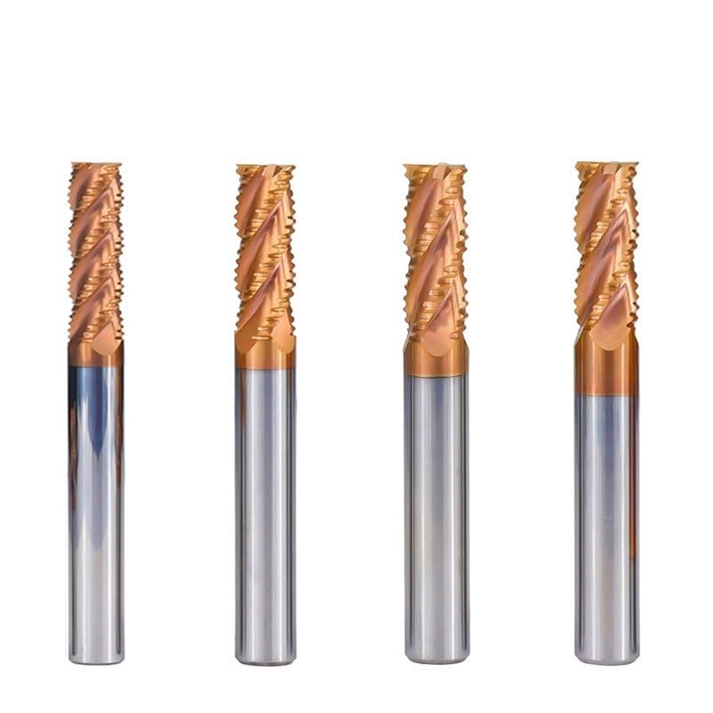 Fresa De 4 Cuchillas Para Desbaste, Fresadora CNC Con Revestimiento De TiCN, Broca HRC55,10x25x75L