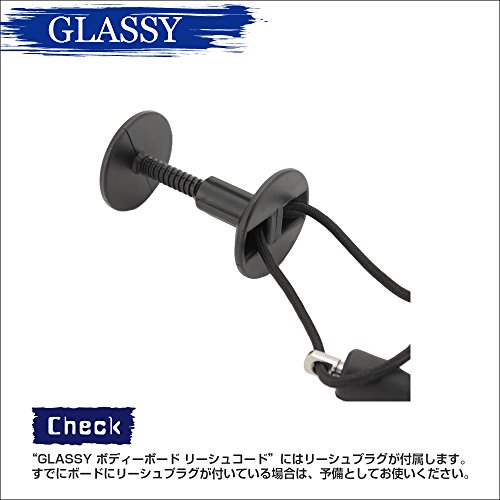 GLASSY グラッシー ボディーボード リーシュコード (ブラッ