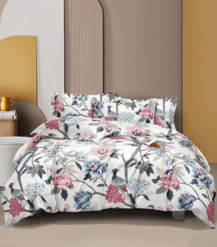 Image of Ultra-Soft Glace Cotton AC Comforter Double Bed | 90x100 Inch | Reversible |Filled with Pure Microfiber | All-Season Premium Comforter (Chicago)