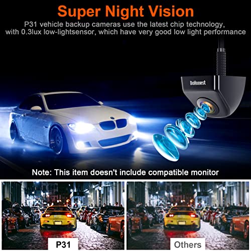 Dohonest Backup Camera Hd Waterproof Night Vision Metal Rear View Reverse Cam For Car Truck Pickup Rv Van Suv P31 #TOP3