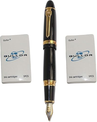 Miniatura 8 de Jinhao 159 Bolígrafo Roller con estuche original para bolígrafo y estuche de cuero PU - Negro