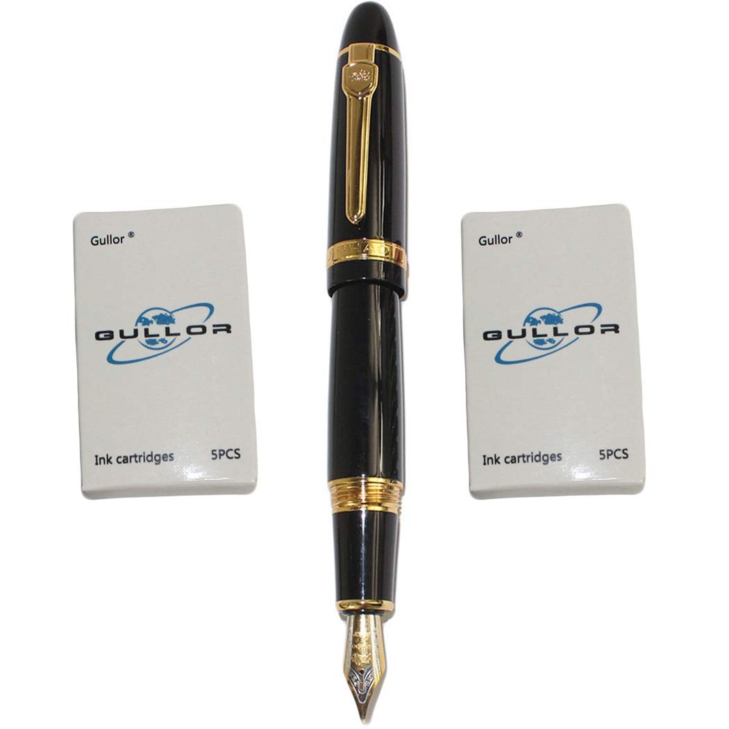 JINHAO 159 Füllfederhalter Mit M-Feder – Weiß, 148 Mm, Inkl. Konverter Für Tintenpumpen
