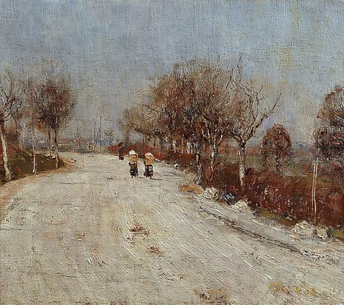 Pintura al óleo Camino a Gelmeroda SERENDIPITP, lienzo decorativo moderno de 60x90cm