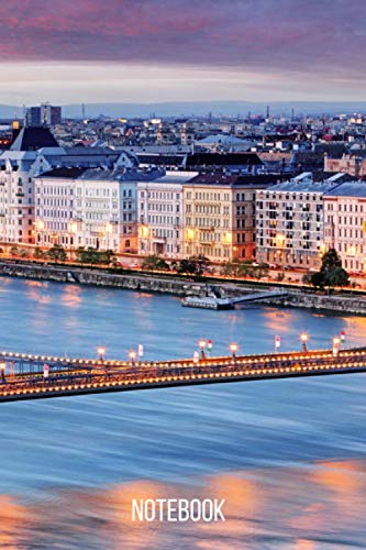 Budapest Notebook: blank lined composition journal