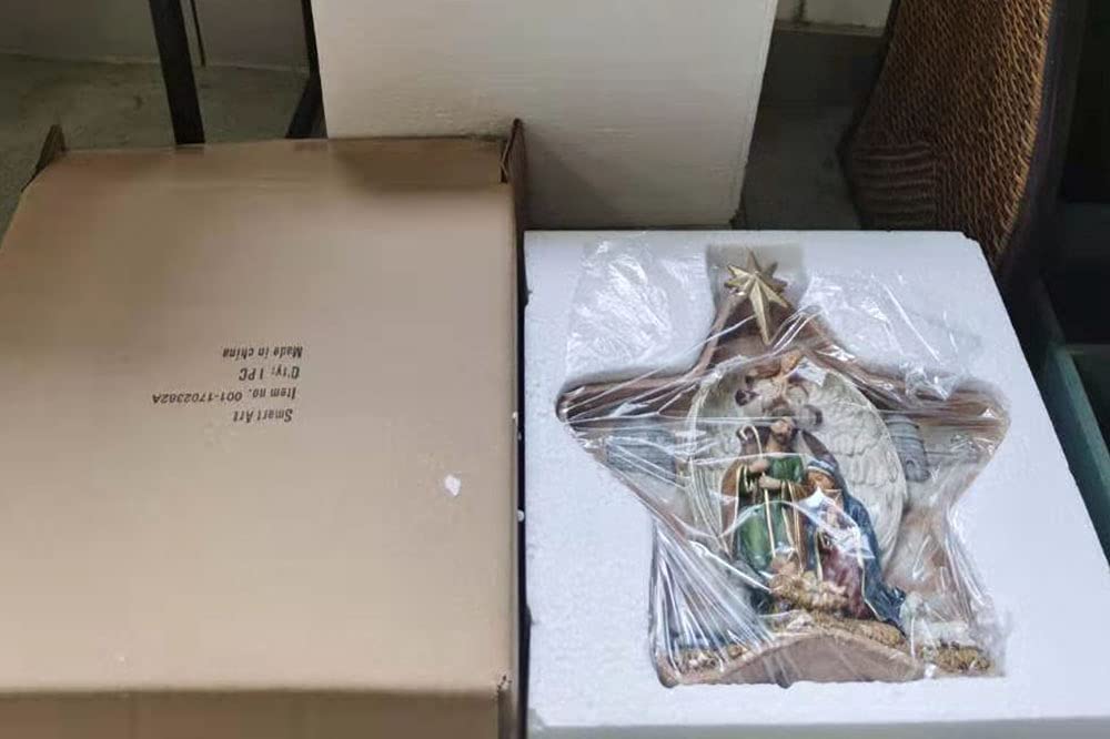Krippenfiguren Set Jesus Bild Weihnachtsdeko Harz Krippen Figuren Weihnachtskrippe Zubehor Weihnachtstag Dekoartikel Tischkrippen Weihnachtsschmuck Weihnachtshaus Deko, B