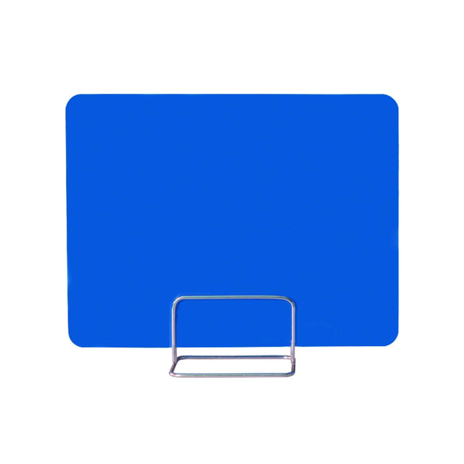 Panel Divisor de Escritorio acrílico - Protector contra estornudos, Pantalla de privacidad y Separador para exámenes, Clip móvil para Espacios de Trabajo, Azul 50x40cm - Mejora la Seguridad