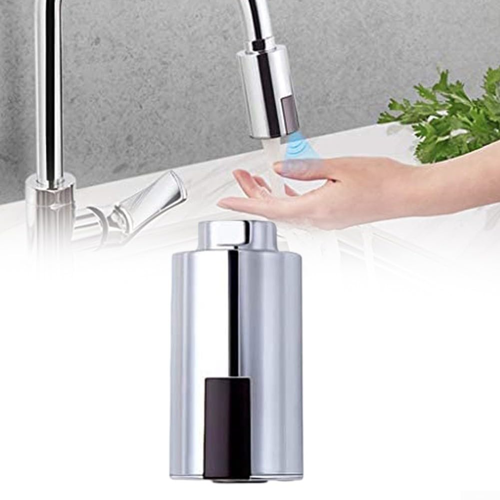 Adaptador inteligente de grifo sin contacto, sensor de inducción para ahorro automático de agua, protección antidesbordamiento, fácil instalación, ideal para uso en cocina y baño