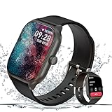 【2025年新登場】 スマートウォッチ iPhone/アンドロイド対応 IP68防水 Smart Watch 2.10インチ大画面 レディース メンズ Bluetooth5.3通話機能 着信/メッセージ通知 DIY文字盤 100+種類運動モード 睡眠管理 女性生理周期 スマホ探す 音楽制御 大容量バッテリー 目覚まし時計 日本語説明書付き(ブラック)