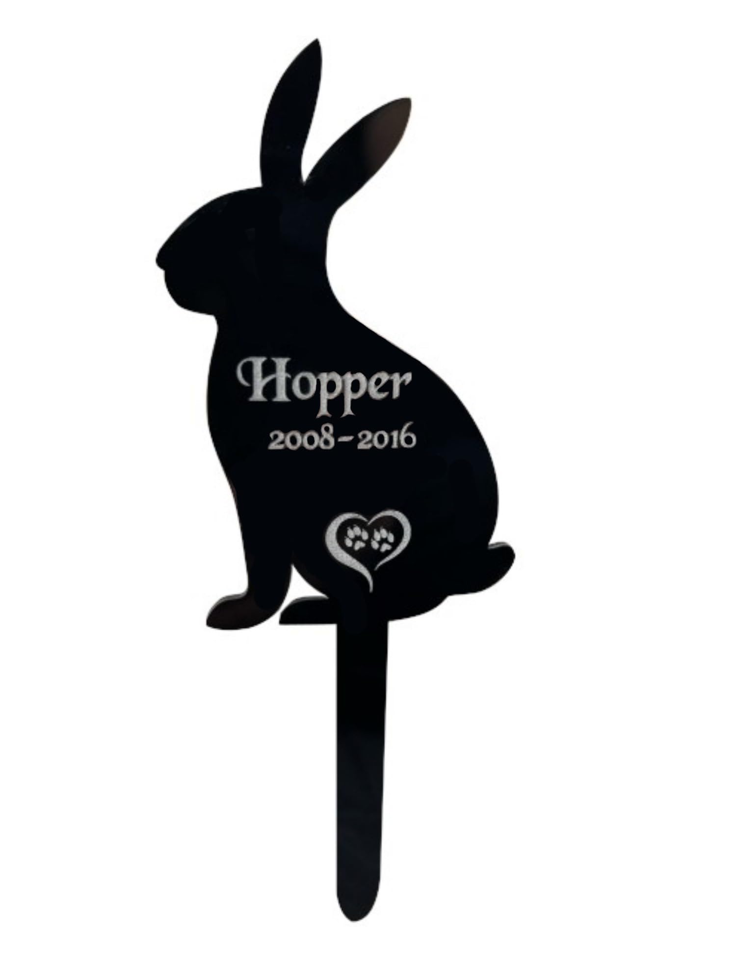 Personalised Rabbit, Pet Memorial Plaques, Garden Plaque, Grave Marker Stake, Bunny, Memorial Gifts