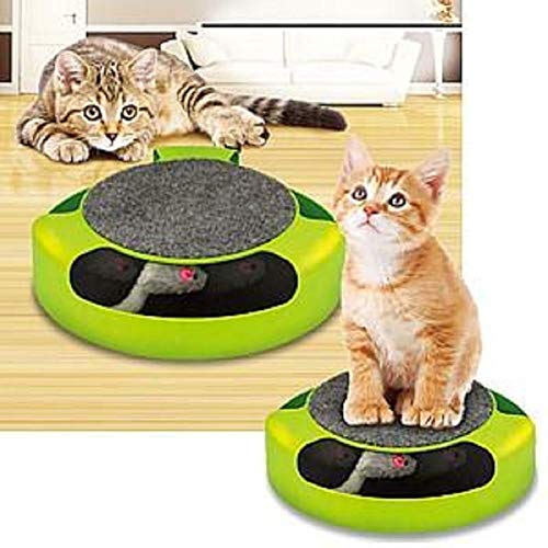 COZY PUPPIES Mouse Catch Cat Toy Groomer Scratch Pad Pet Fun Kitten Interactive Playtime | Cat Interactive Scratching Toy w/Rotating Running Mouse Catching Plate Pad (B08WKM7QPF) Amazon Price History, Amazon Price Tracker