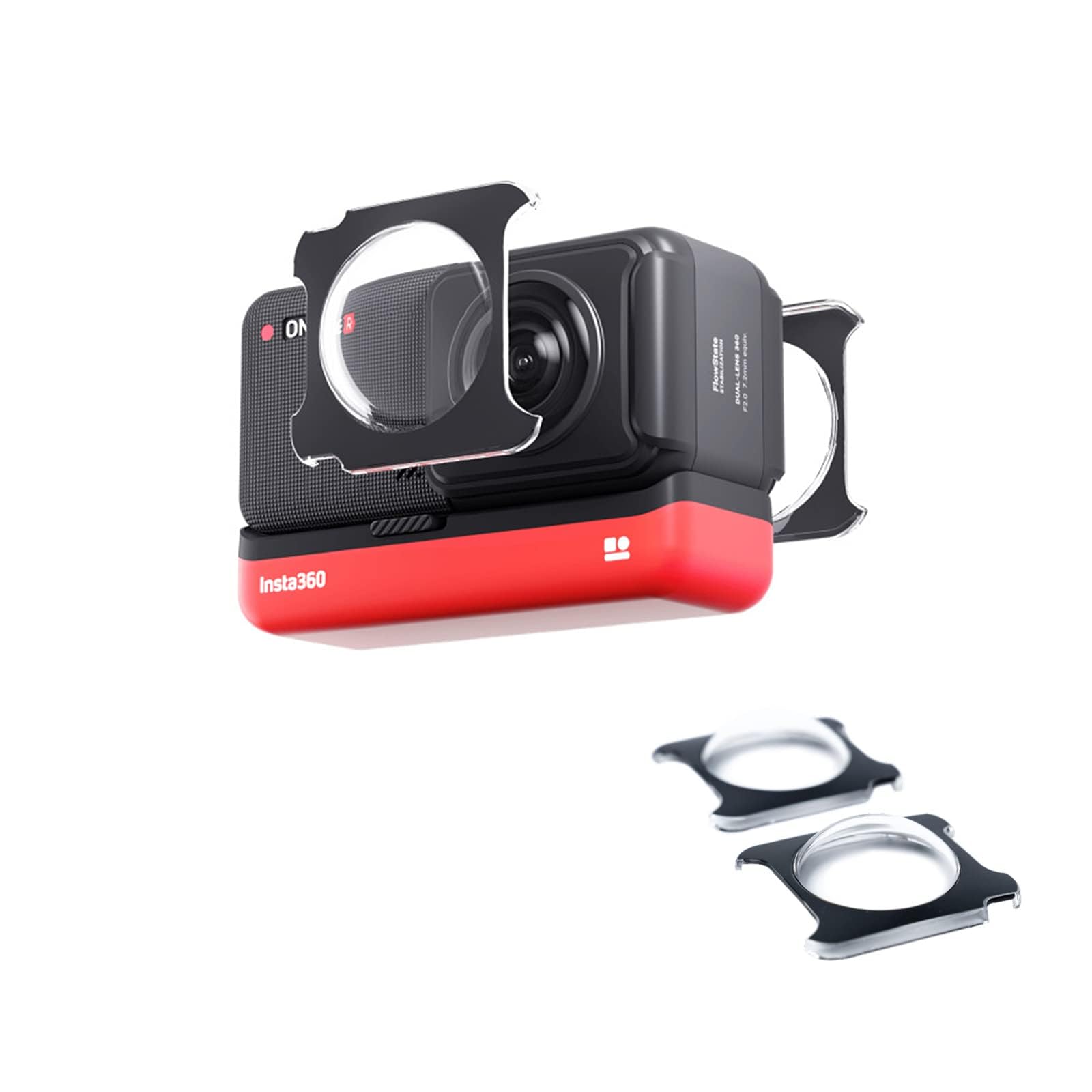 iEago RCAdhesive Lens Protectors for Insta360 ONE RS, Anti-Scratch HD Fisheye Protector Adhesive Lens Film Protector for Insta360 ONE RS/Insta360 ONE R