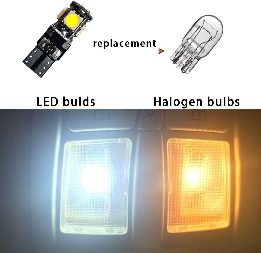 10PCS Car Interior Lights: Super Bright Bulbs 6000K White LED for BMW 3series E30 1982-1990 325,325I,325IS,325IX all models Lighting Package Kit Includes Light Accessories + Install Tool image 4