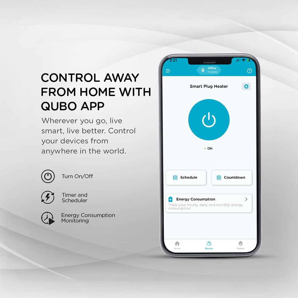 Qubo Smart Plus (Smart Plug 10A (Pack of 2)) 1
