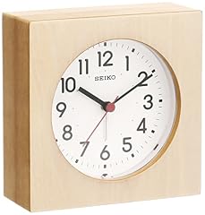 Seiko KR 501 A Seiko Clock Wall Clock, Dual Use, Analog Alarm, Wooden Frame, Natural Color Wood