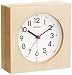Seiko KR501A Seiko Clock, Wall Clock, Table Clock, Multi-Purpose, Analog, Alarm, Wooden Frame, Natural Colored Wood