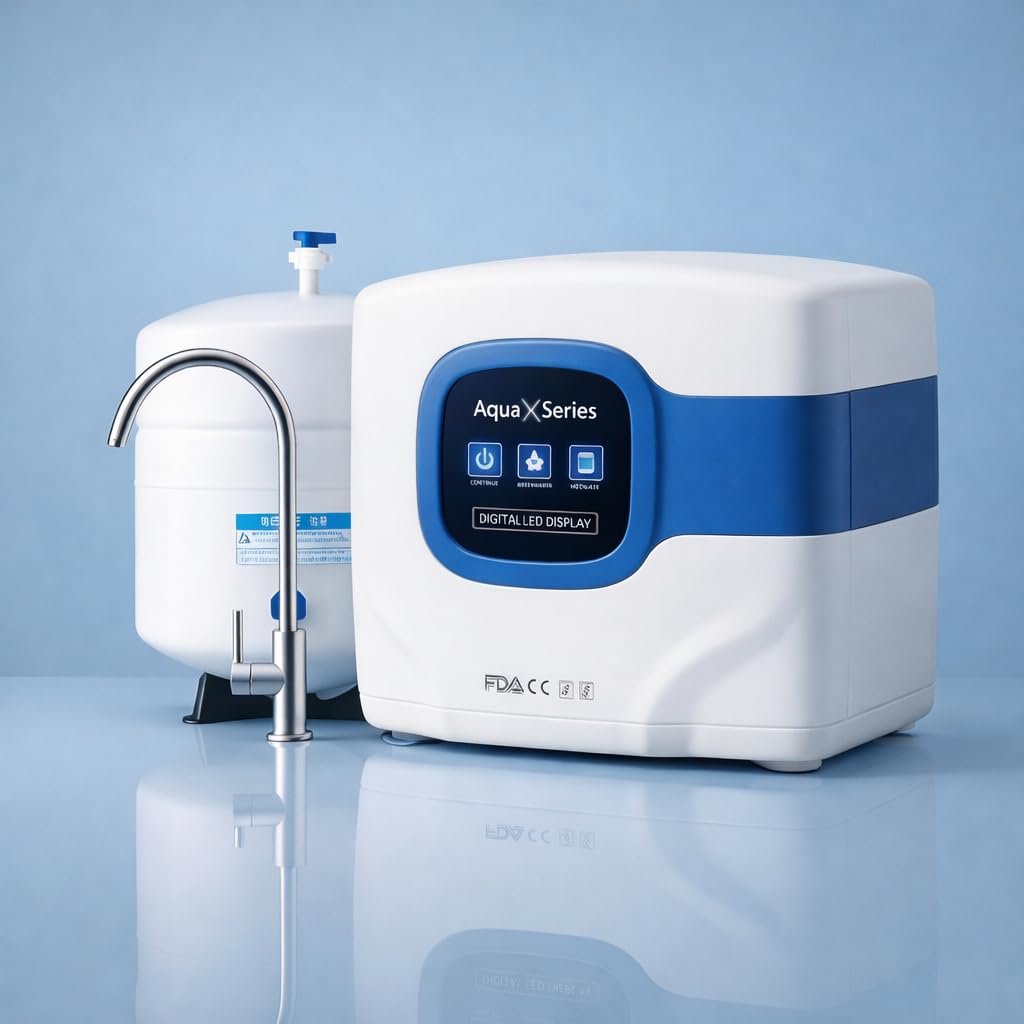 VISTA PRO Under Sink RO System| 7-Stage: RO+UF+ Alkaline +Copper +Carbon +Sediment +Pre-Filter | LED Display | Premium Faucet |4.4 Gallon SS Tank| Imported Fittings| Under Counter System-image-1