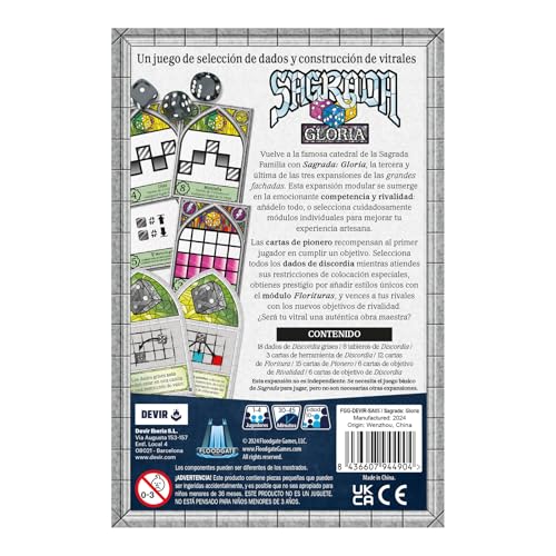 Devir Sacrée Gloria extension de jeu de société et construction BGSAGVSP - 2