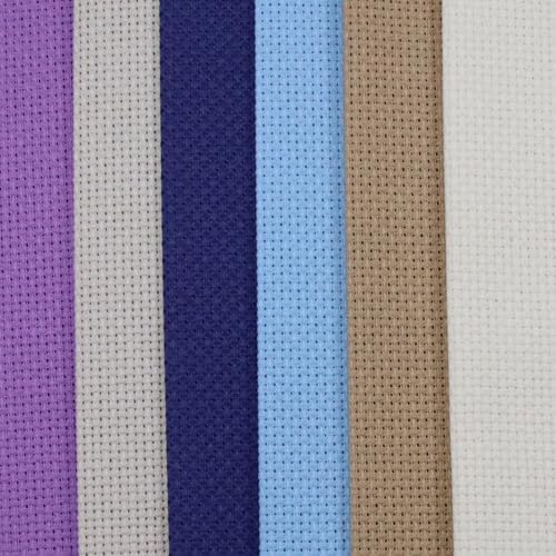 Image of KCS 6 pc of 12 inch x 18 inch (30cmx45cm) Counted Cotton Aida Cloth Cross Stitch Fabric (14CT-C)