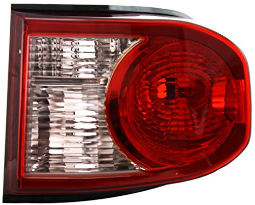 Evan-Fischer Tail Light Lens and Housing Compatible with 2007-2011 Toyota FJ Cruiser Passenger Side