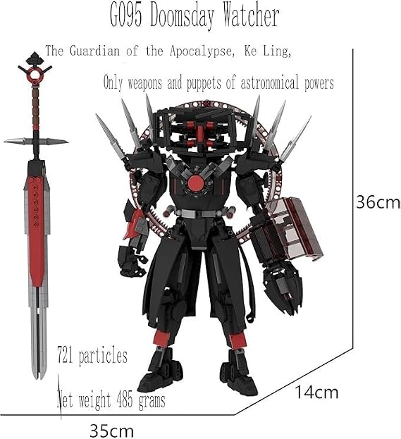 Toilet Titan Building Blocks Toy Cameraman Speakerman Clock TV Man Monitor Action Figure Model Horror Game Multiverse Upgraded Adults Kids Fans Collectible Animation Birthday Gift ﻿ C