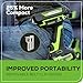 Greenworks 24V Brushless Cordless Impact Driver Kit, 1950 in./lbs Torque, 1/4'' Hex Collet, Variable Speed, 2×2Ah Batteries with 2A Charger, LED Light, 8pcs Drill/Driver Bits with Tool Bag