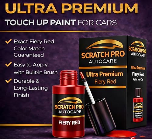 Image of HYUNDAI GRAND i10 NIOS Colors| 2K Paint Technology | Exact Color Match | Car Scratch Repair Paint | Automotive Touch Up Paint | Quick Dry | 12ml (Fiery Red (R4R))