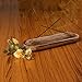 Bless-International Traditional-Handmade-Tray-Burner Wooden-Trat-Incense-Stick-Holder Ash-Catcher-Stand for-Aromatherapy-Meditation-Yoga (11x4x1.22 Inches)
