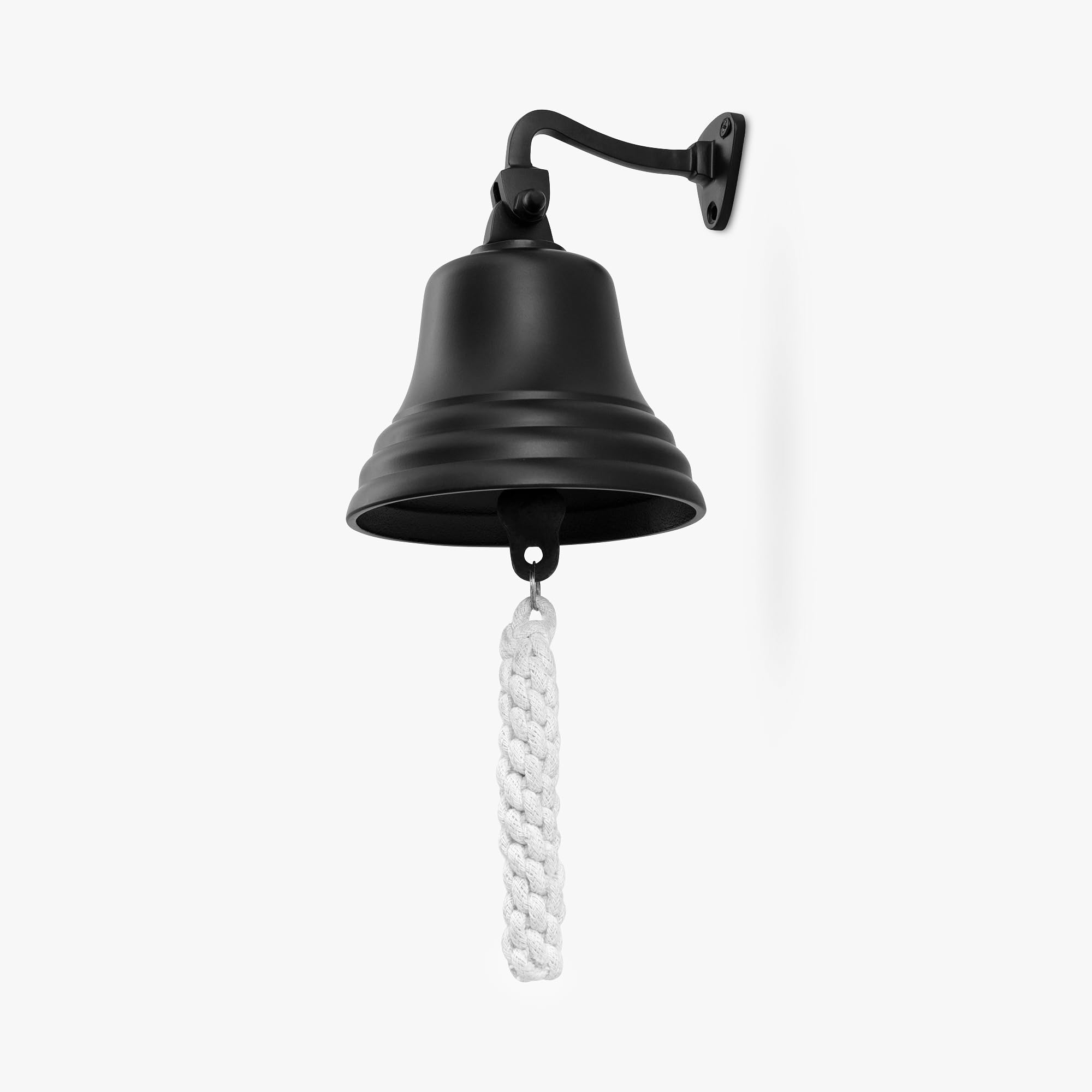 Assorted Collection Campana de Último Pedido - Accesorios de Bar para el Pub en Casa, Campana de Mano Montada en la Pared, Decoraciones Náuticas - Única Campana Negra con Sonido Claro y Fuerte Pubs 10