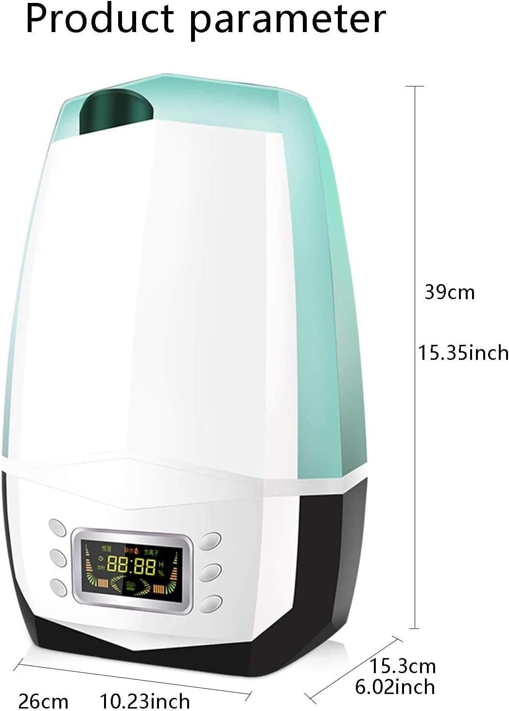 Cool Mist 5.7L Cool Mist Humidifiers Auto-Shut Off Top Fill Whisper Quiet Smart Controlfor Baby Nurseries Office