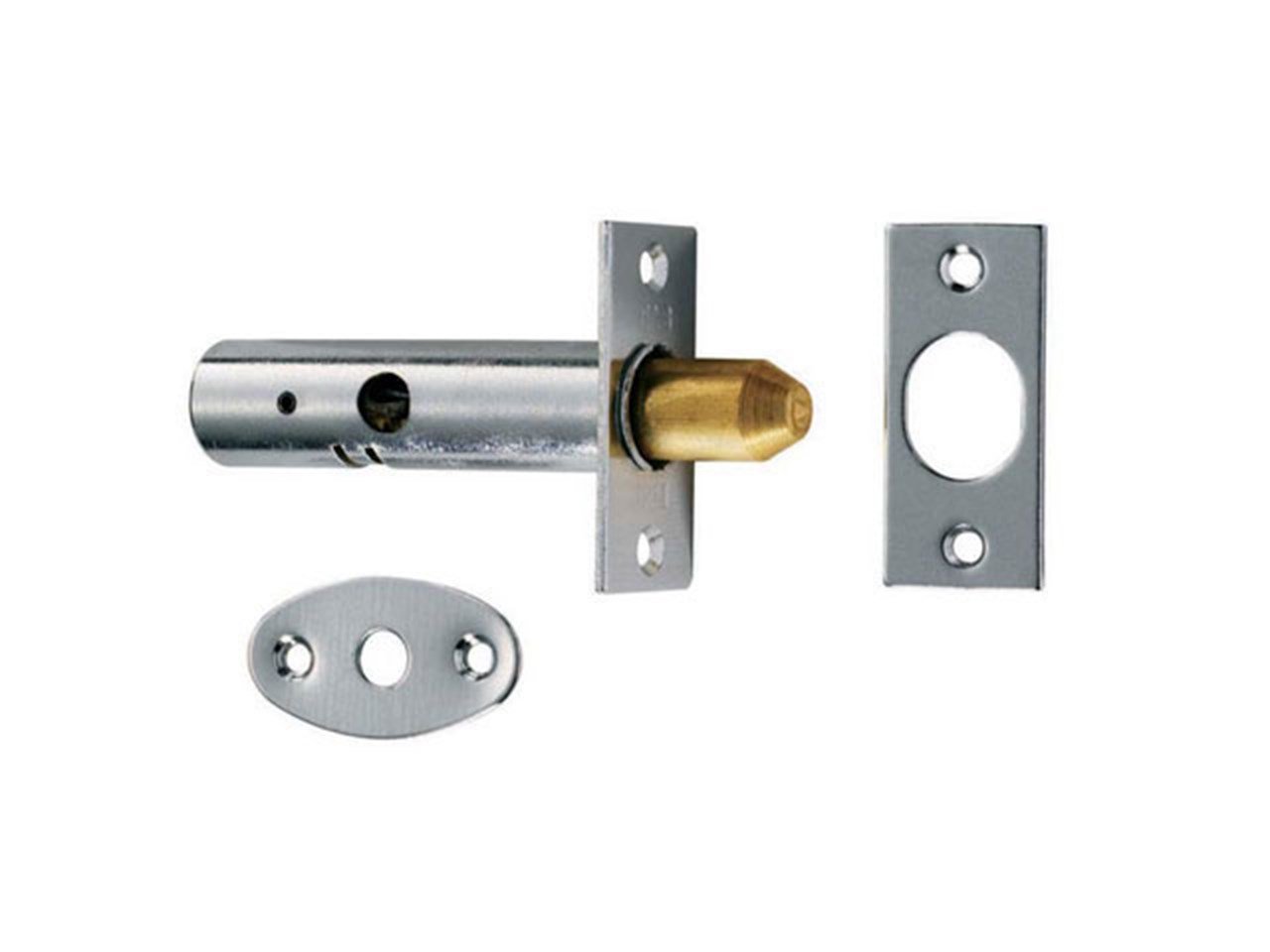 Eurospec Satin Chrome Door Security Bolt (Dsb8225Sc) from B&Q