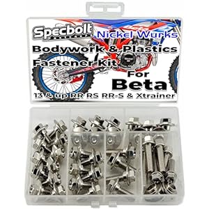 Nickel Plated Beta Plastics &Amp; Bodywork Bolt Kit For: Rr Rx Rr-S Rs Xtrainer 125 200 250 300 350 390 400 430 450 480 498 500 520 525 Two &Amp; Four Stroke Models 11 51oduo0agll. sl500 . ss300
