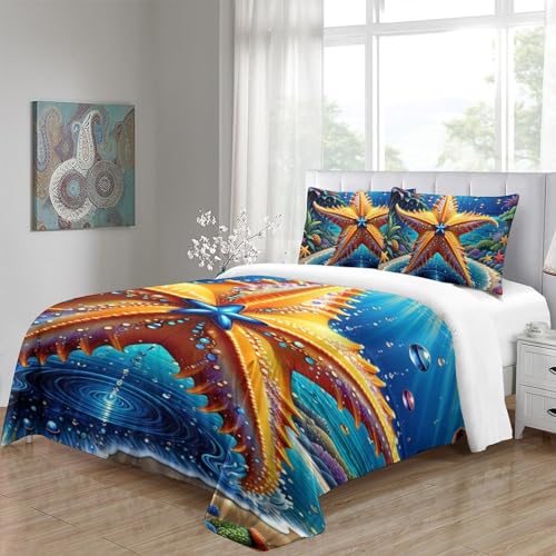Parure de lit imprimé 3D 140x200cm pour chambre ado