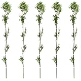 Set of 5 Sprouting Bamboo! Artificial Fake Bamboo Sticks Leaves Greenery
