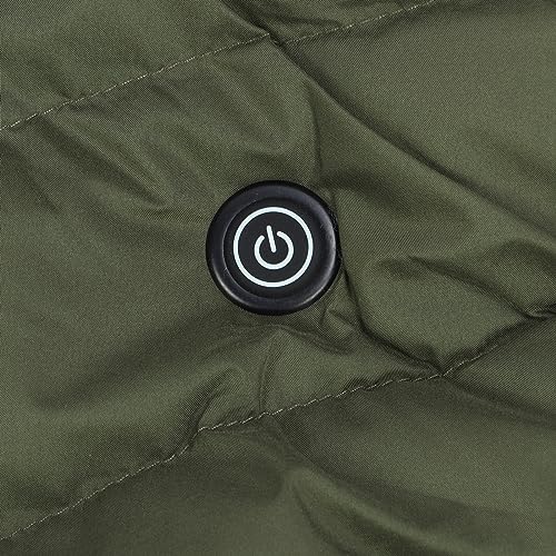 Colete Aquecido, Jaqueta de Aquecimento Elétrico Engrossado Cor de Contraste Inteligente para Esquia