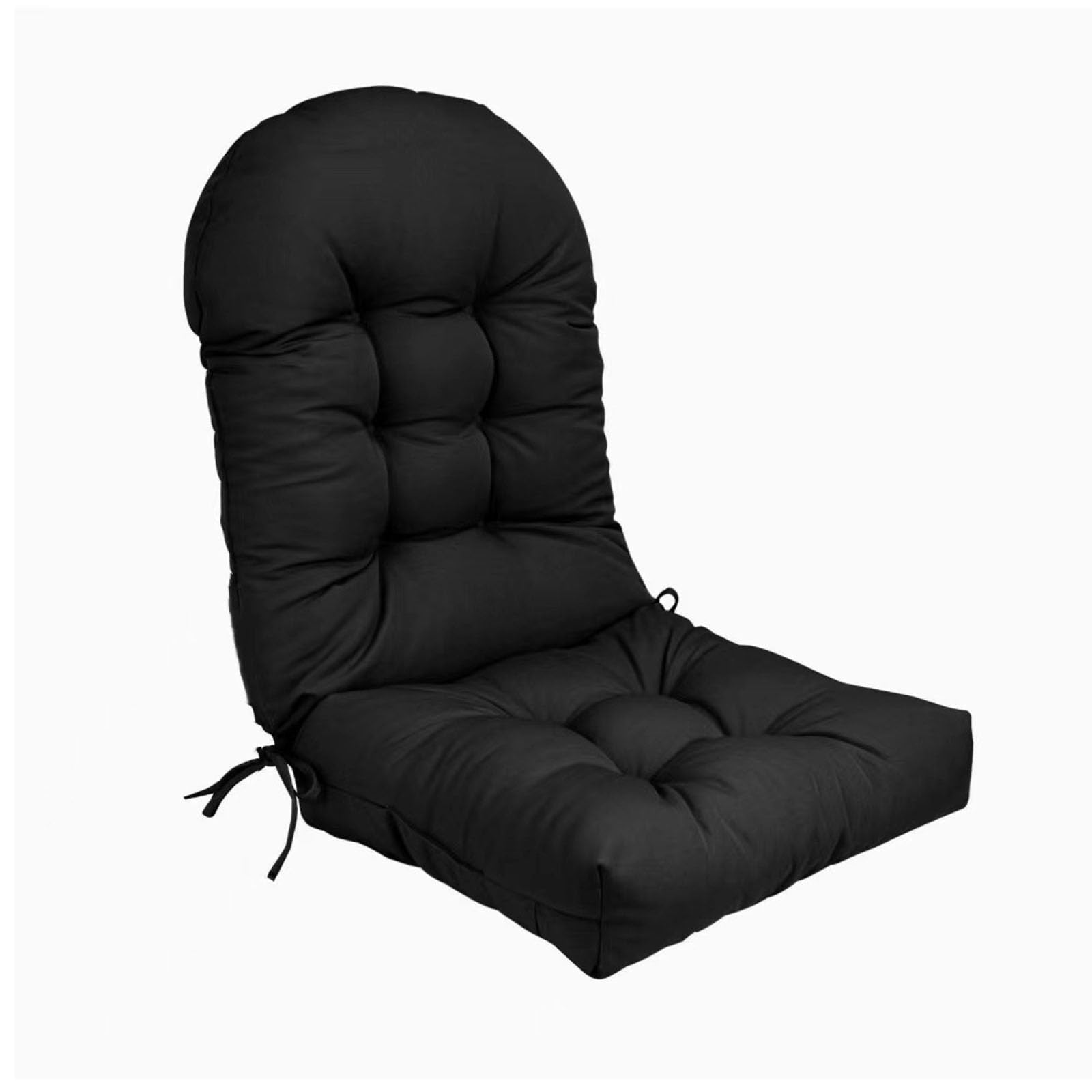 Poduszka na krzesło Adirondack, poduszka na bujanie, poduszka na patio do mebli ogrodowych,Black