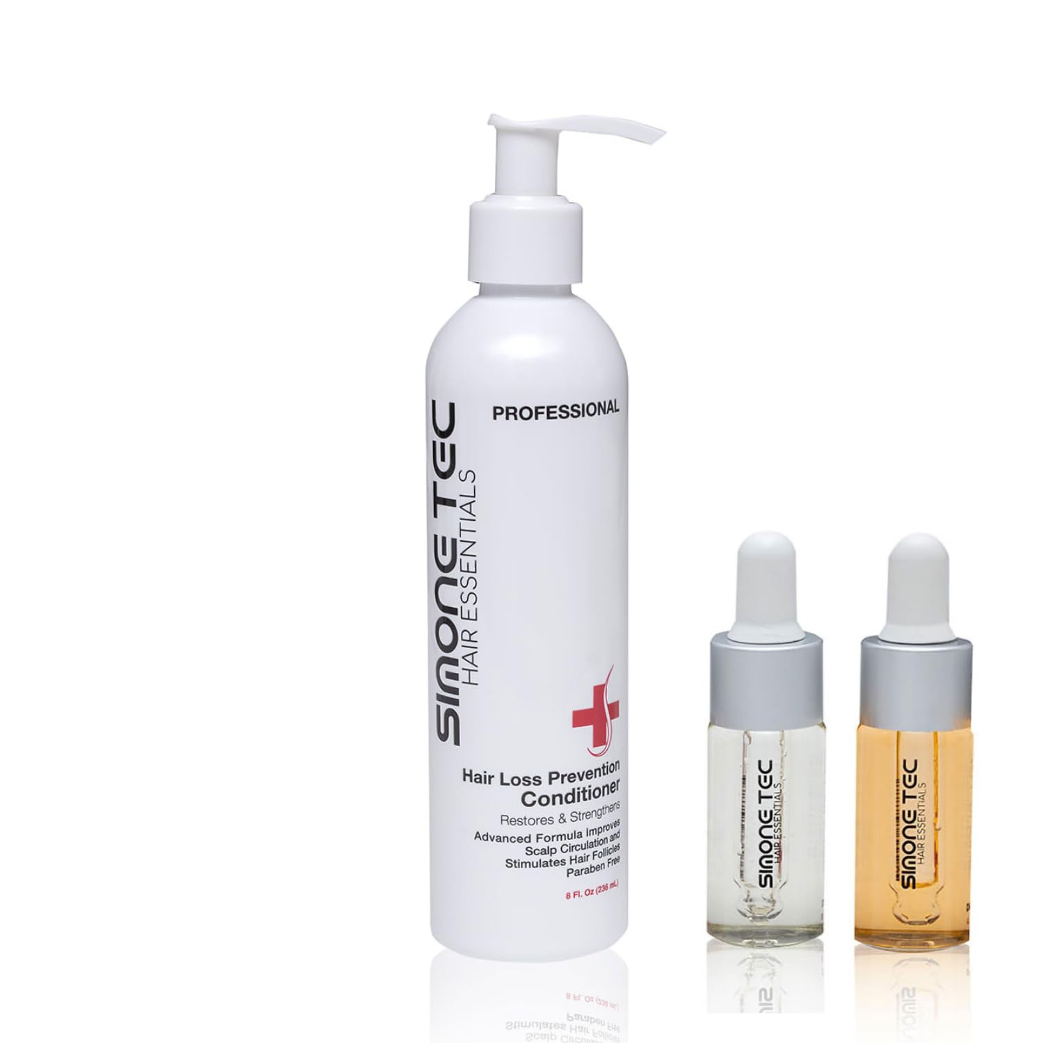 Simone Tec Prevention Hair Loss Conditioner 8Fl Oz | Restore and Strengthen Formula, Scalp Circulation Stimulator | Dx2-Dixidox Phase 1 and DNA-Pollen Phase 2 10ml Promo Included