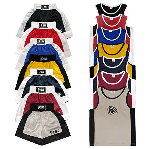 Short De Boxe Thaï Muay Thai Pour Enfants Et Juniors - Tailles XS à S - Marque BAY - Idéal Kickboxing