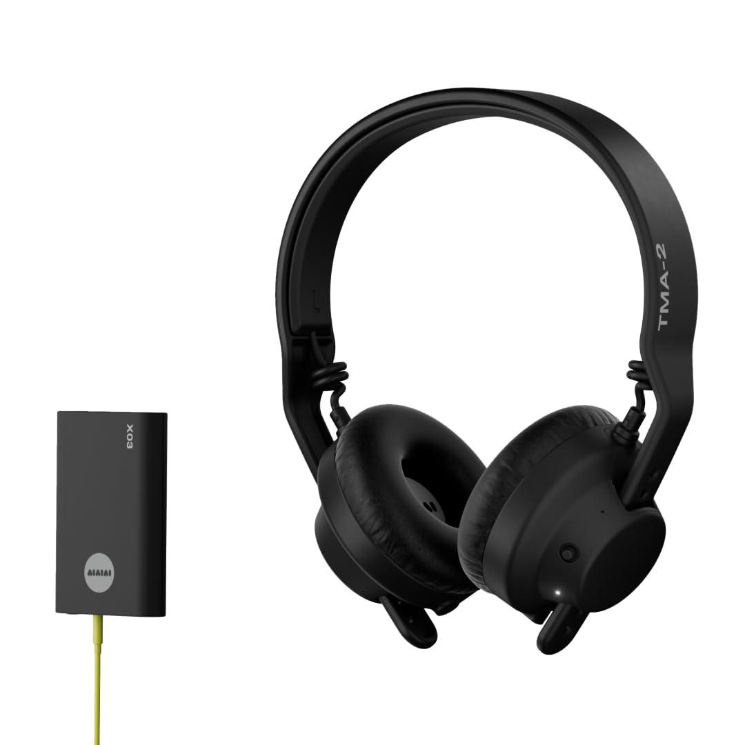 Aiaiai TMA-2 DJ Wireless High Isolation Professional DJ Headphones, Black